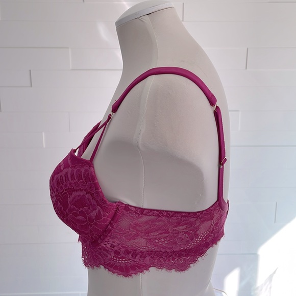 34D La SENZA So Free Pink Lace padded underwire bra - Picture 3 of 10